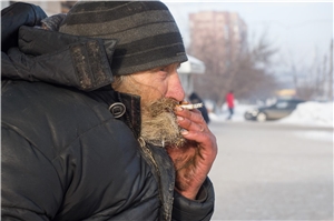 Obdachlos im Winter