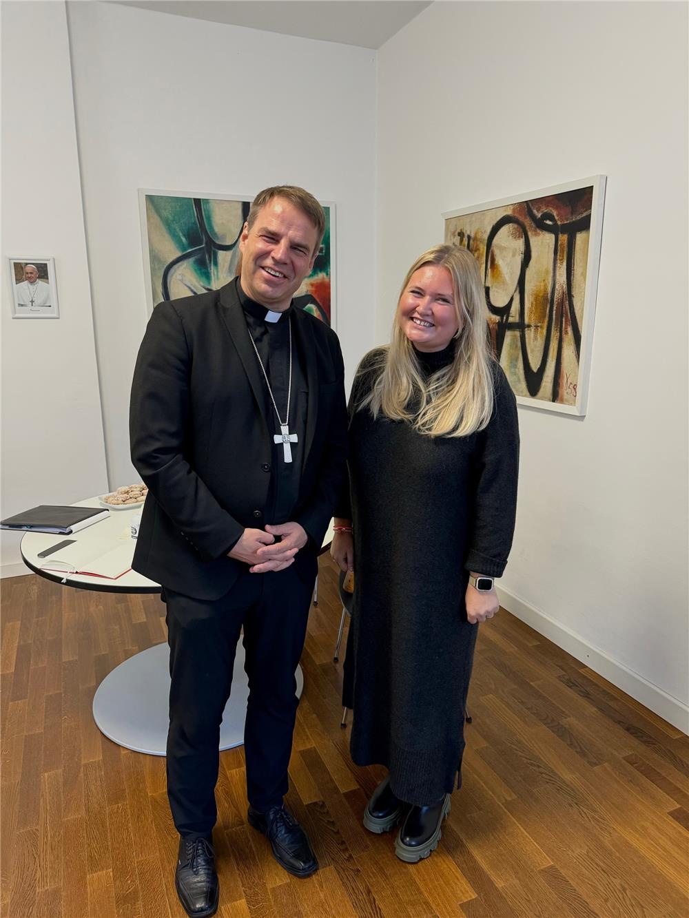 Bischof Oster und Constanze Simmel Visitation