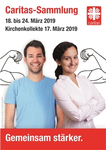 Caritas Sammlung Frühjahr 2019 Plakat zur Caritas Sammlung Frühjahr 2019