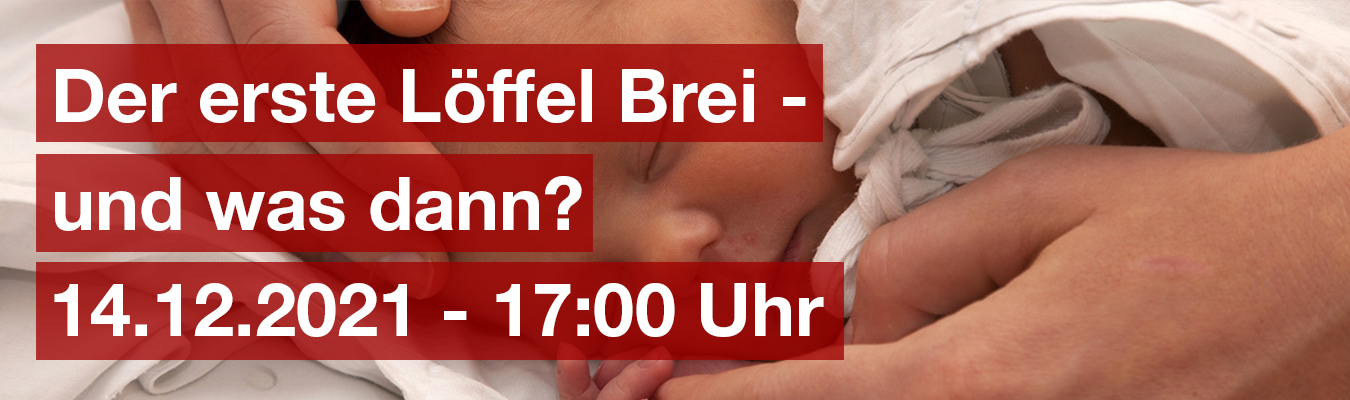 Banner "Erster Löffel Brei"