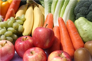 Tafel Obst und Gemüse