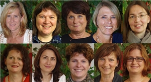 Das Team der Caritas-Schwangerschaftsberatungsstelle Regensburg freut sich über das 40-jährige Bestehen.