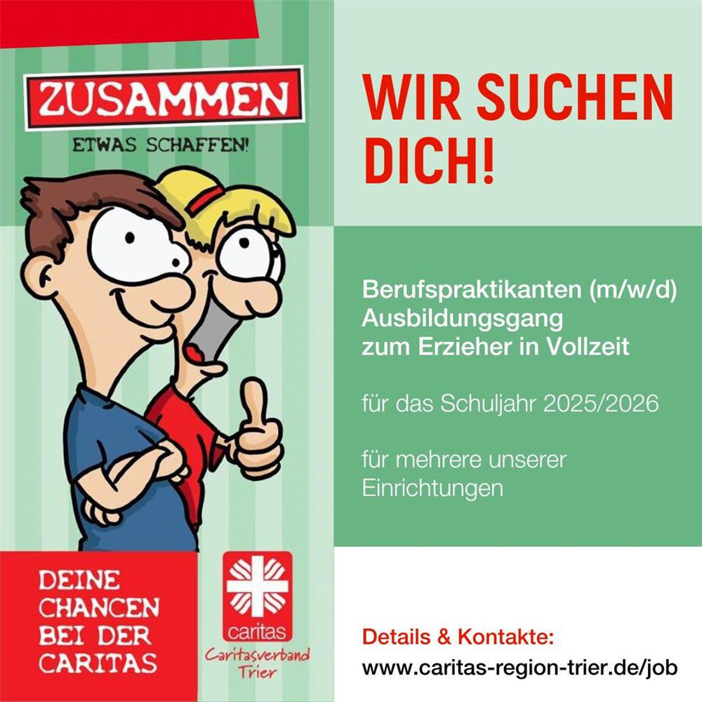 Grafik: Berufspraktikanten (m/w/d) gesucht! 