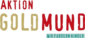 Logo der Aktion Goldmund als Schriftzug