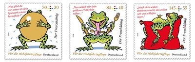 Wohlfahrtsmarken 2018 Wohlfahrtsmariken 2018 mit Fröschen
