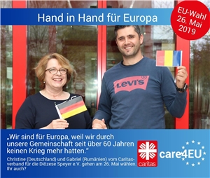 Hand in Hand für Europa_Christine und Gabriel Hand in Hand für Europa_Christine und Gabriel