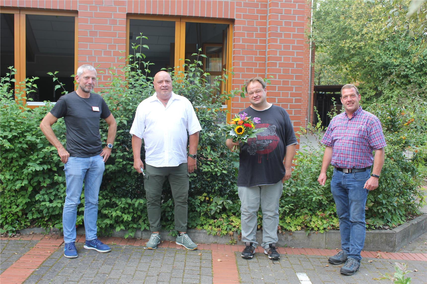 Von links nach rechts: Christoph Kofort, Heiner Volkery, Maik Hungermann, Hubert Focke