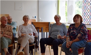 Waren im Mehrgenerationenhaus zusammengekommen um ihre Geschichte zu erzählen (von links): Klaus Brückner, Hildgund Brückner, Helmgard Hobinka und Bärbel Keiner.