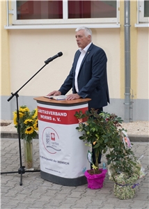 Caritasdirektor Georg Diederich bei der Begrüßung