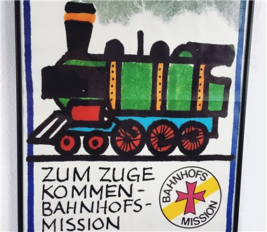 Plakat der Bahnhofsmission