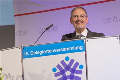 Präsident Neher bei der Delegiertenversammlung 2015