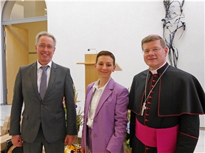 Thomas Herkert, Birgit Schaer, Erzbischof Stephan Burger