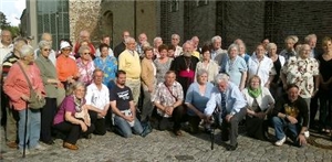 Gruppenfoto der Teilnehmer an der Wallfahrt ins Kloster Helfta