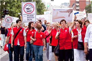 Pflegedienste protestieren