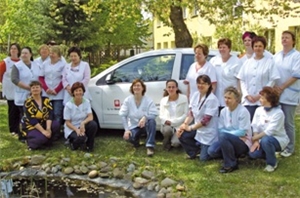 Die Mitarbeiterinnen der Caritas-Sozialstation Hoyerswerda