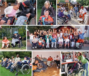Verschiedene Momentaufnahmen der letzten Behindertenfreizeit im Caritasverband für das Bistum Magdeburg