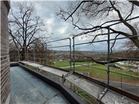 Blick von einem Balkon über das Neckartal