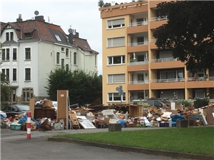 Hochwasserschäden der Kleiderkammer Hagen-Hohenlimburg