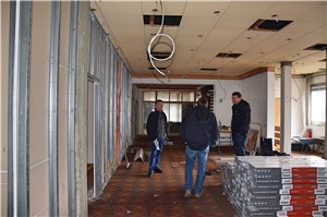 Umbauarbeiten in der künftigen Sozialstation in Nauborn