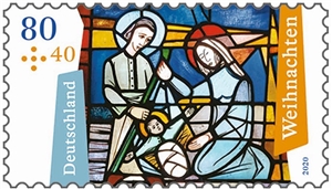 Weihnachtsbriefmarke 2020 Geburt Christi
