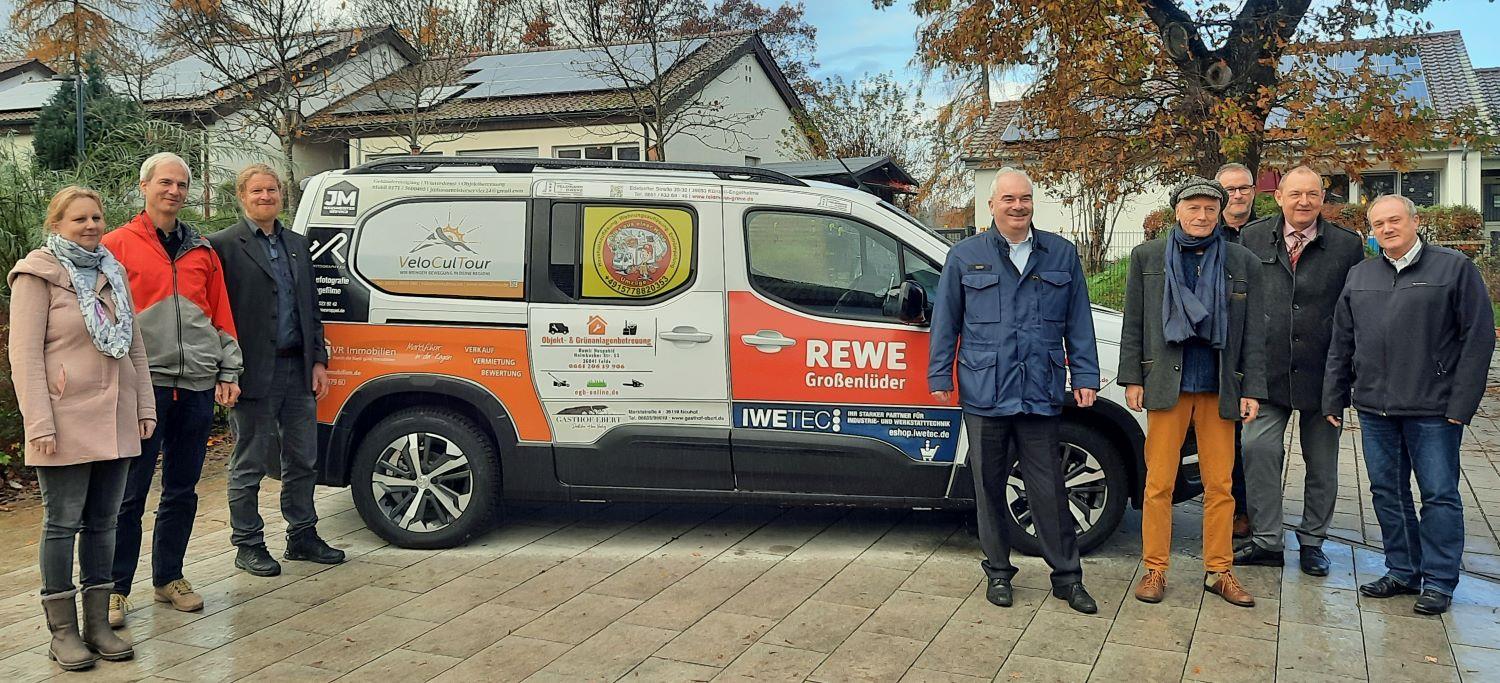 Gesponsert - erstes E-Auto Wohngruppe Franziskus