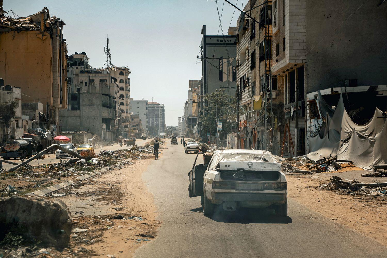 verwüstete Stadt in Gaza