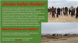 Spendenaktion "Kinder helfen Kindern" Spendenaktion "Kinder helfen Kindern"