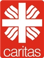 Logo der Caritas (Flammenkreuz)