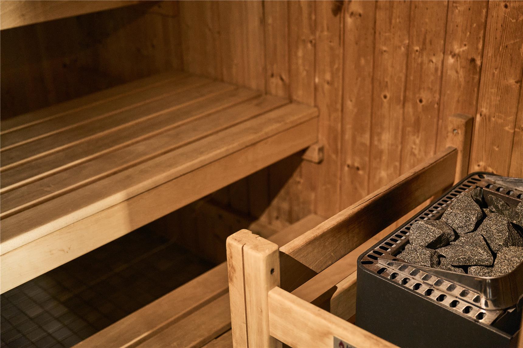Einblick in die hauseigene Sauna der Mutter-Kind-Klinik