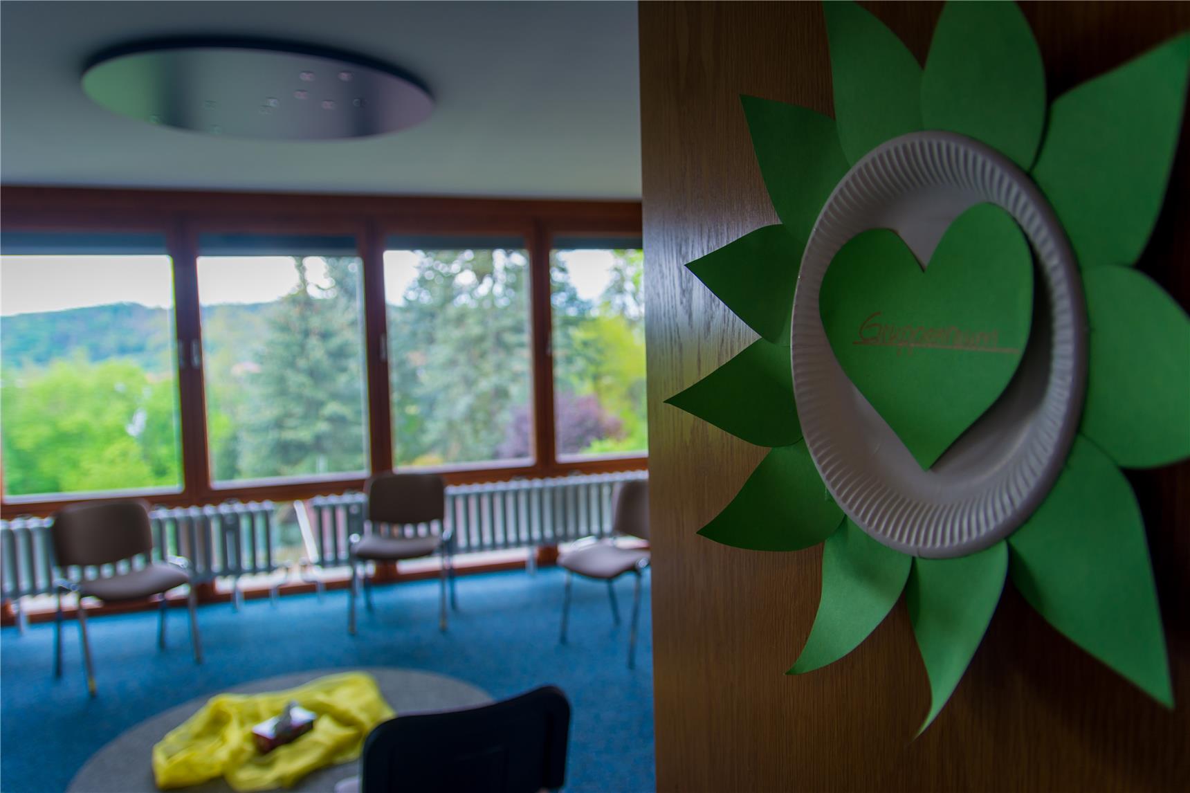 Blick zum Morgenkreis im Gruppenraum