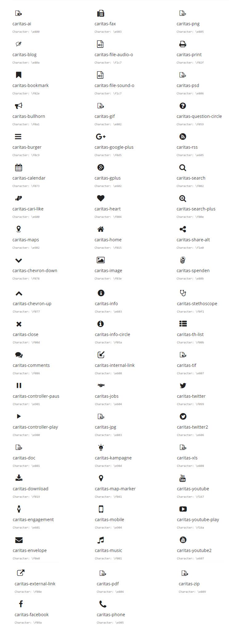 Icons Web Font