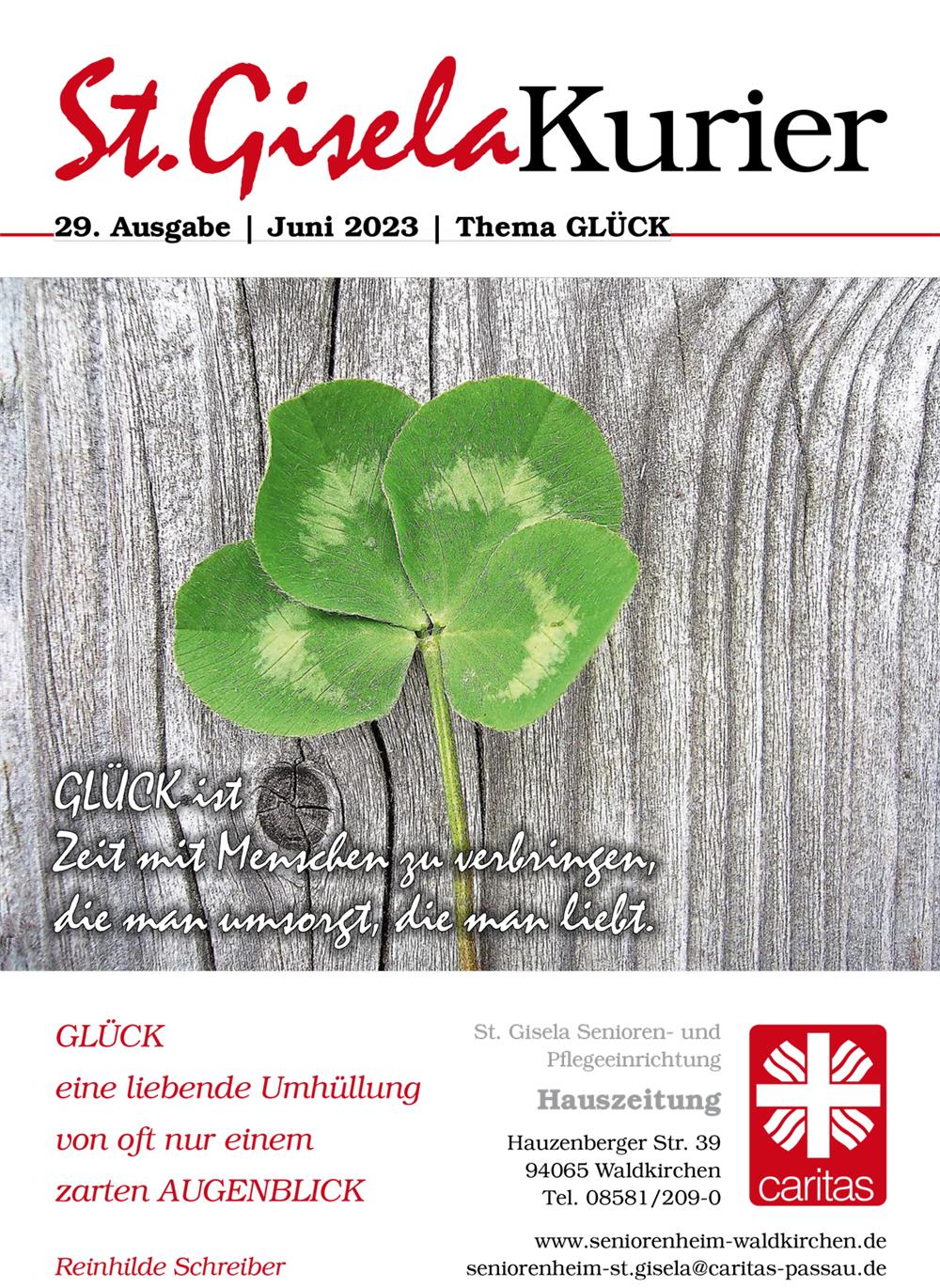 St. Gisela Kurier 28 Ausgabe - Titelblatt