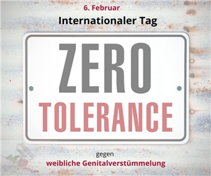 Keine Toleranz gegen Genitalverstümmelung