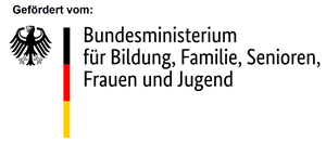 Das Bundesministerium für Bildung, Familie, Senioren, Frauen und Jugend hat ein Logo.
Das Logo ist ein Bildzeichen.
Dieses Bild steht für das Ministerium.
Das Ministerium kümmert sich um Schulen, Familien, alte Menschen, Frauen und junge Menschen.