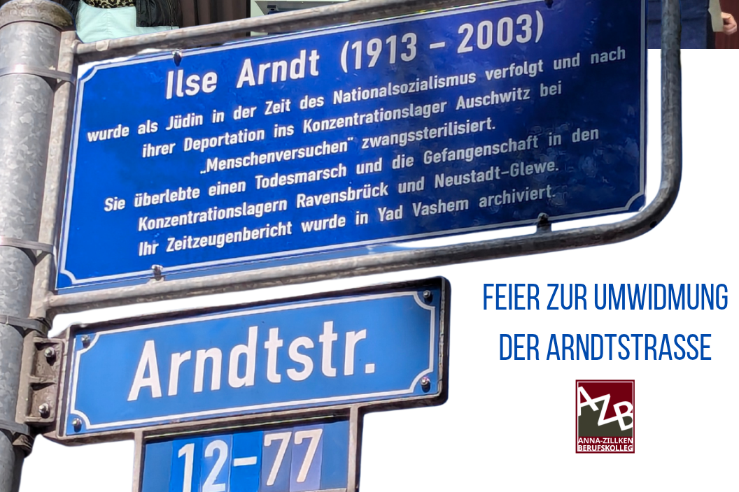 Dies ist das Schild von Ilse Arndt.  Ilse Arndt lebte von 1913 bis 2003.