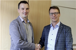 Einrichtungsleiter Christoph Hüging (links) und der neue Betriebsstättenleiter Dieter Schäfer freuen sich auf die Zusammenarbeit.