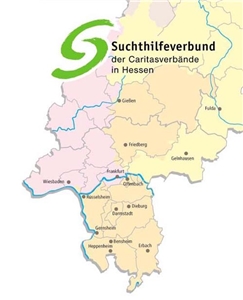 Eine Karte von Hessen zeigt die Standorte in Hessen zwischen Heppenheim und Fulda