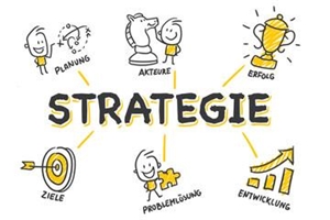 PM 11 Nationale Demenzstrategie: Gemeinsam und koordiniert für Menschen mit Demenz engagieren - © strichfiguren.de Symbole für Strategie