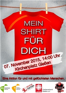 Plakat Mein Shirt für Dich Gießen