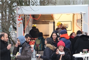 Pop up Weihnachtsfeier Weihnachtspommes