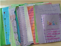 Die Klassen 5-7 der Schule am Hochrhein in Lauchringen haben gemeinsam tolle Briefe geschrieben