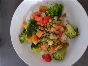 Reisgericht mit Gemüse