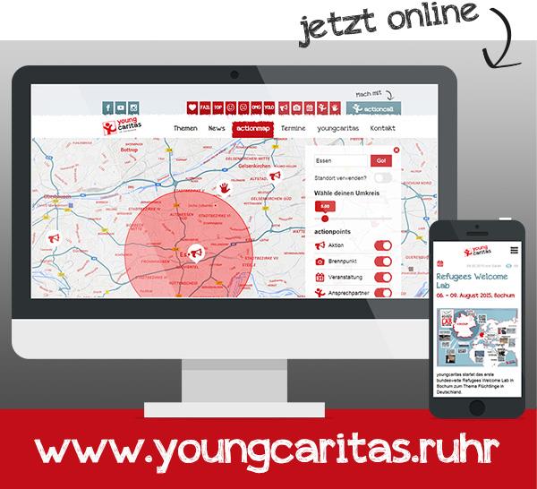 Website youngcaritas.ruhr