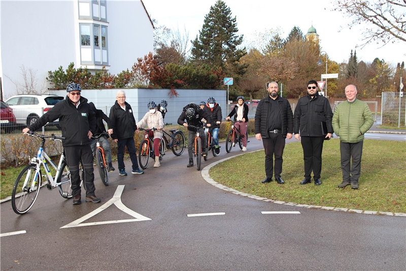 Fahrradkurs für Flüchtlinge in Friedberg