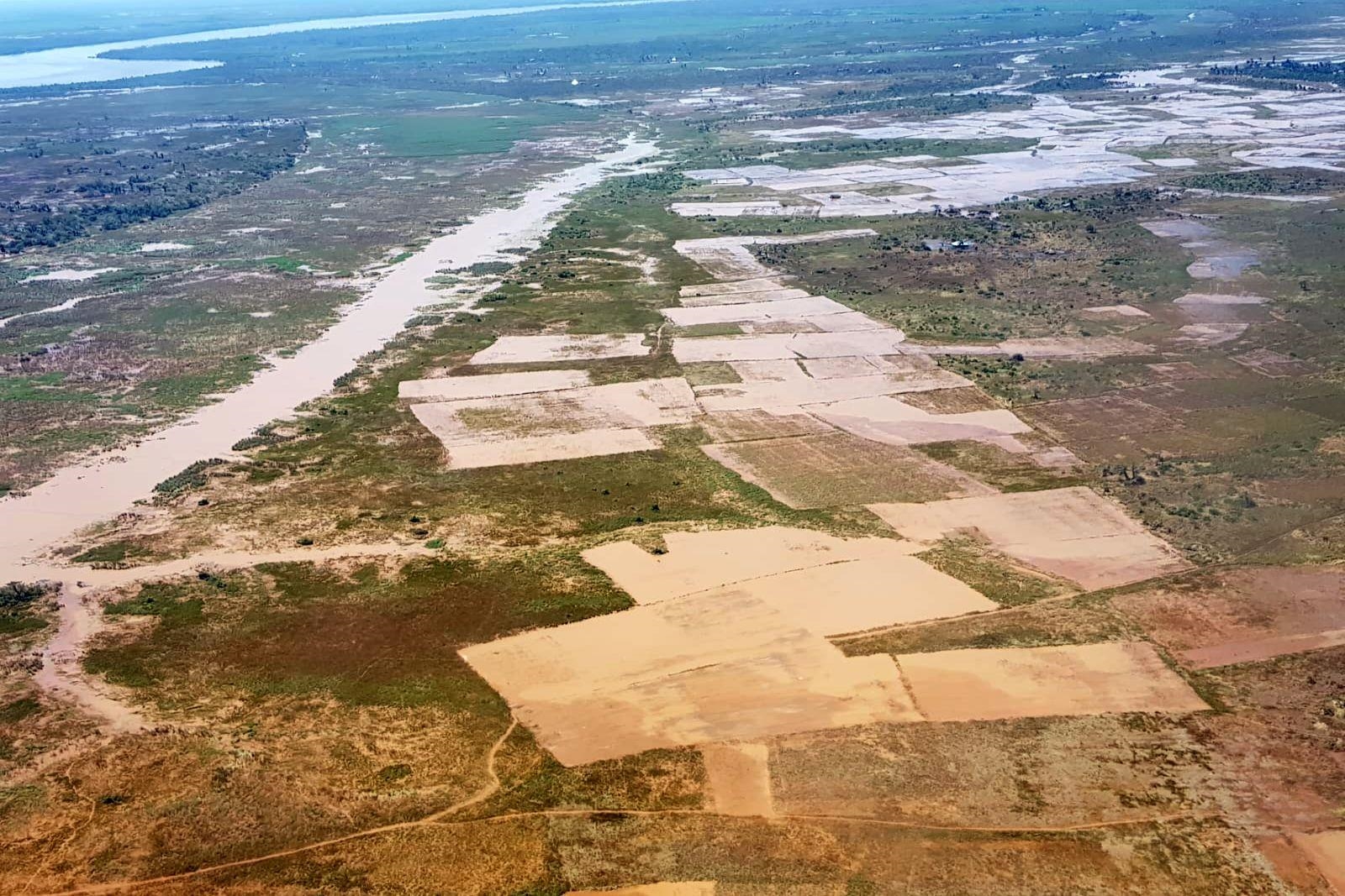 Mosambik: Überschwemmte Felder (Caritas Österreich)