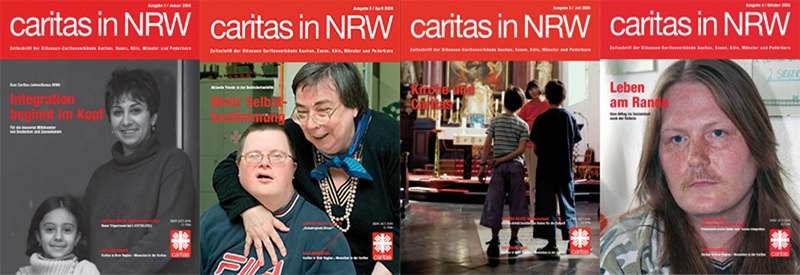 Banner zum Jahrgang 2006 der Zeitschrift "Caritas in NRW" 