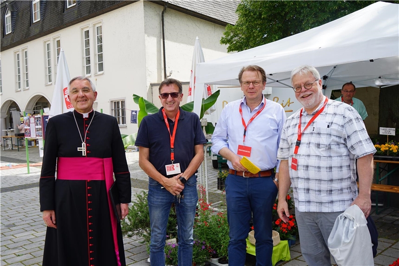 Weihbischof Franz-Josef Gebert, Detlef Böhm, Markus Leineweber, Dr. Bernd Kettern