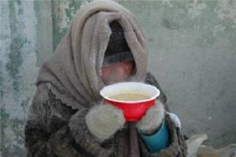 Obdachlose in Sibirien