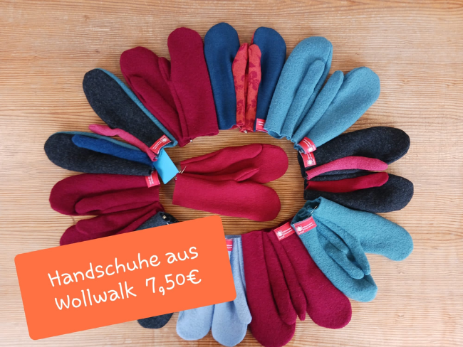 Handschuhe aus Wollwalk 