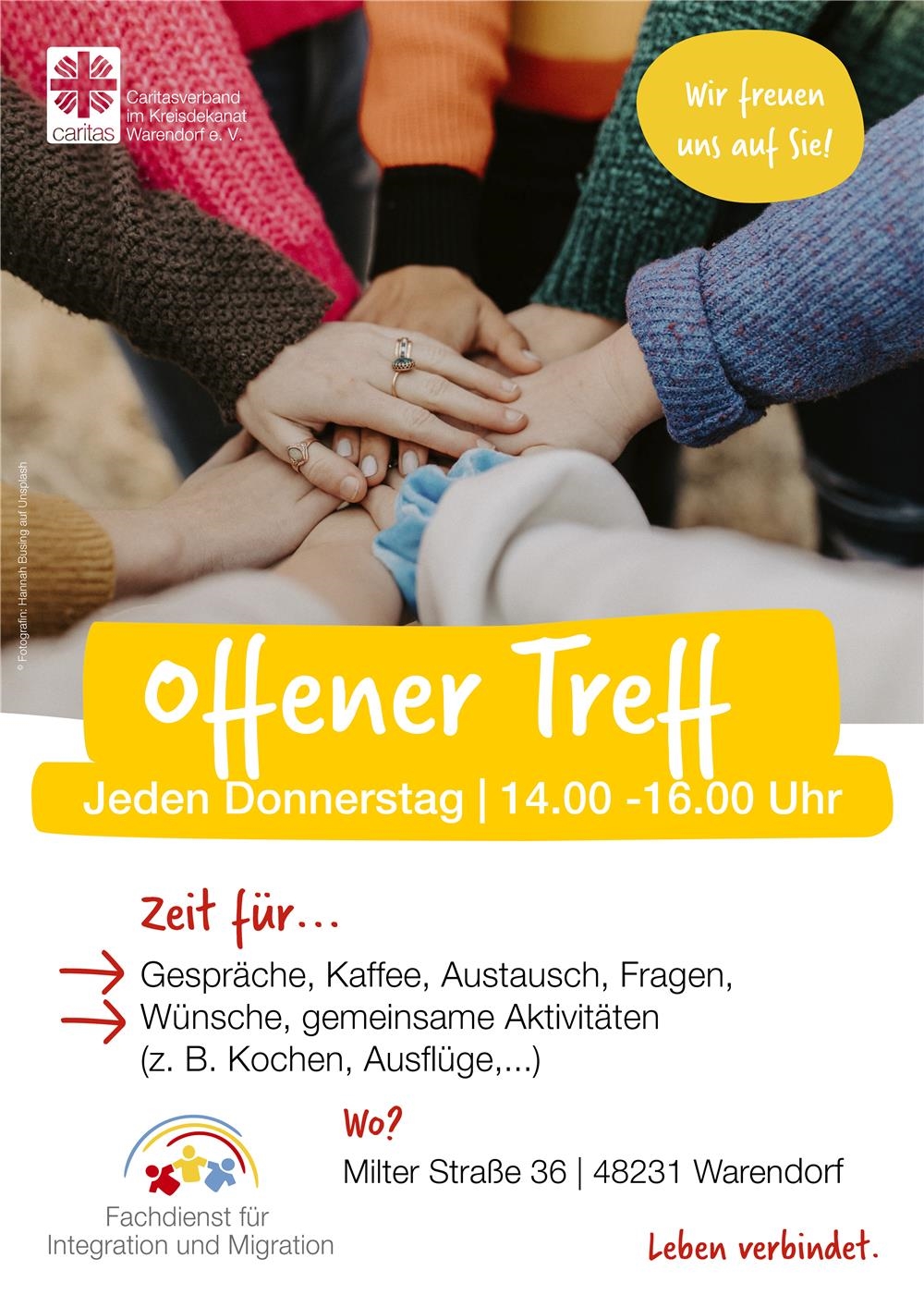 Jeden Donnerstag, 14.00 - 16.00 Uhr